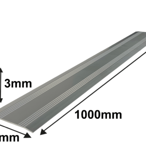 0,3 x 10 x 100 cm Drempelvervanger, aluminium