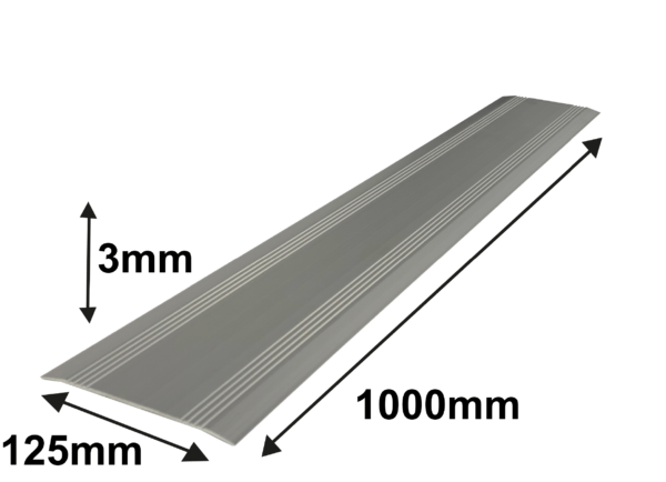 0,3 x 12,5 x 100 cm Drempelvervanger, aluminium