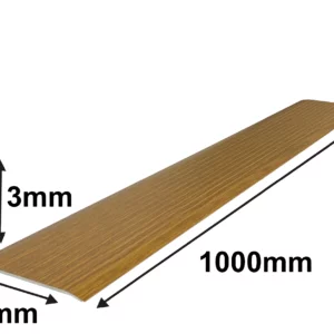 0,3 x 14 x 100 cm Drempelvervanger, Eiken - Afbeelding 2