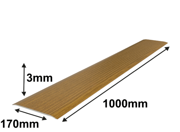 0,3 x 8 x 100 cm Drempelvervanger, Eiken