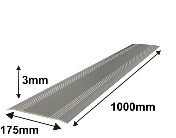 0,3 x 17,5 x 100 cm Drempelvervanger, aluminium