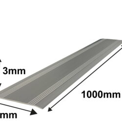 0,3 x 17,5 x 100 cm Drempelvervanger, aluminium 0,3 x 17,5 x 100 cm Drempelvervanger, aluminium