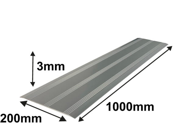 0,3 x 17,5 x 100 cm Drempelvervanger, aluminium