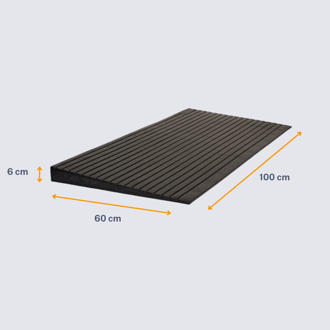 6 cm - Rubberen drempelhulp - Recht - Afbeelding 4