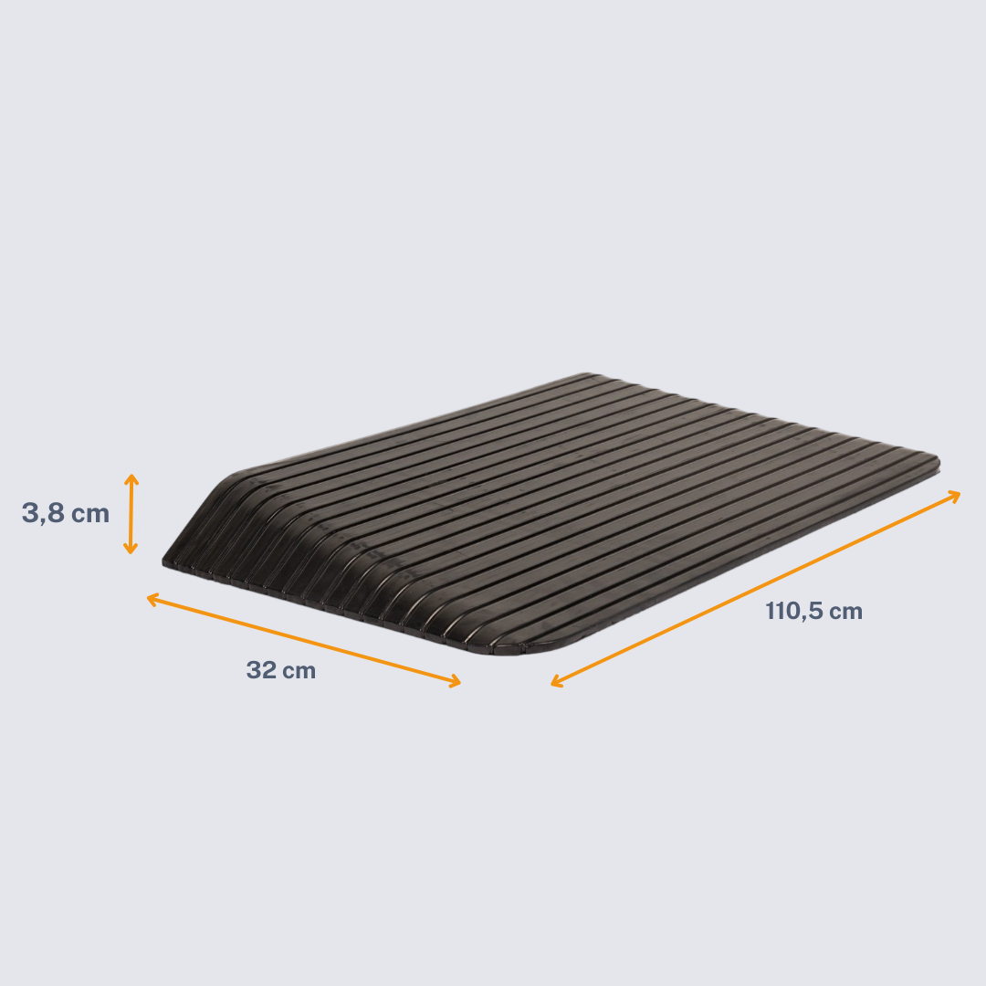 3,8 cm - Rubberen Drempelhulp Schuin - Afbeelding 4