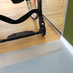 0,3 x 10 x 100 cm Drempelvervanger, aluminium - Afbeelding 3