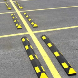 Rubberen wielstopper - 183 cm Rubberen wielstopper - 183 cm