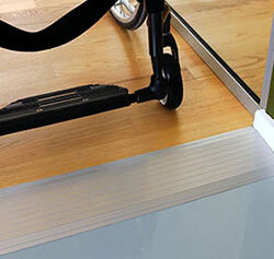 0,3 x 15 x 100 cm Drempelvervanger, aluminium