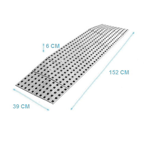 5,6cm (H) x 75cm (B) Drempelhulp buiten, 3 zijdig