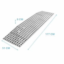 7,4cm (H) x 75cm (B) Drempelhulp binnen, 3 zijdig - Afbeelding 3