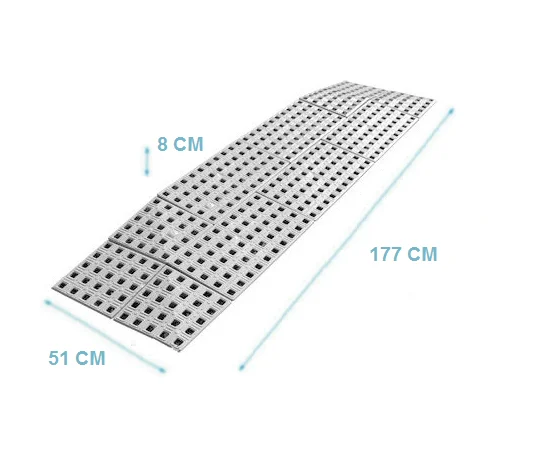 7,4cm (H) x 75cm (B) Drempelhulp binnen, 3 zijdig - Afbeelding 3