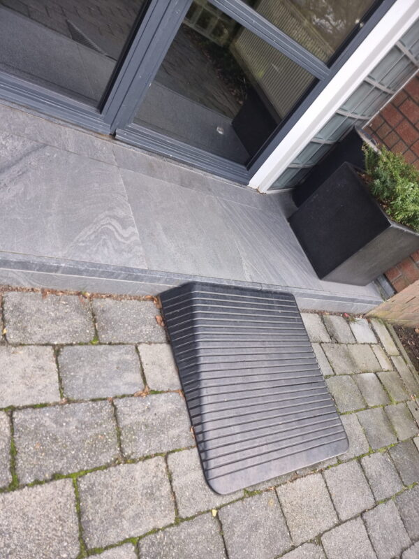 12,5 cm - Rubberen Drempelhulp Schuin 12,5 cm - Rubberen Drempelhulp Schuin