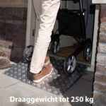 7 t/m 15 cm hoog en 79 cm breed Drempelhulp - tot 250 kg - aluminium