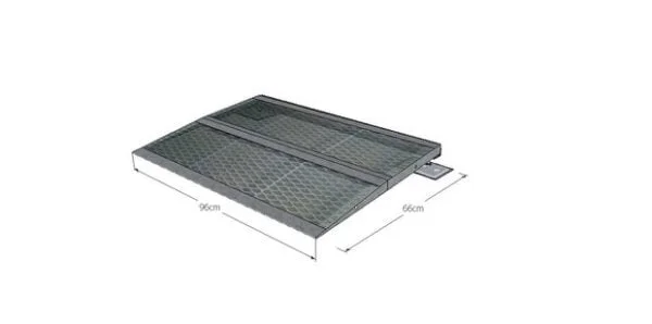 t/m 8 cm Miniramp drempelhoogte met potenset