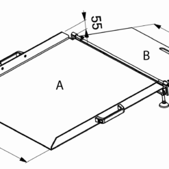 Alternative view of 6 t/m 10 cm hoog Opklapbare oprijplaat voor schuifpui en balkon