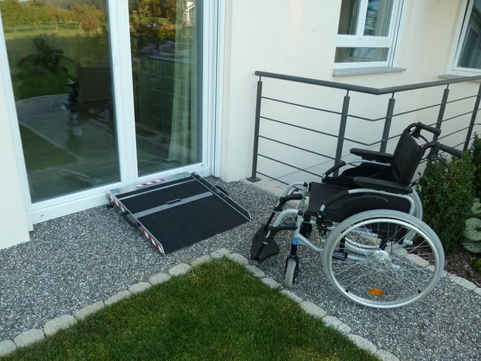 12,5 t/m 19 cm hoog Opklapbare oprijplaat voor schuifpui en balkon - Afbeelding 10