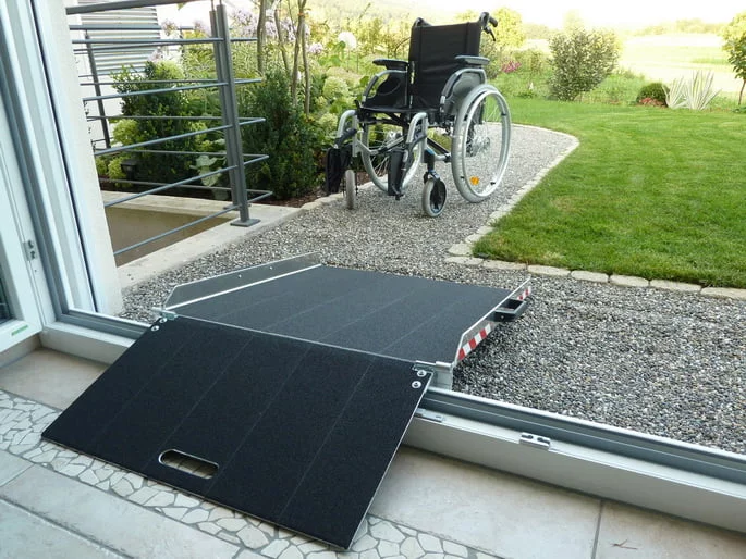 12,5 t/m 19 cm hoog Opklapbare oprijplaat voor schuifpui en balkon - Afbeelding 7