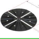 Pavedamper 4,5 mm - tegeldrager