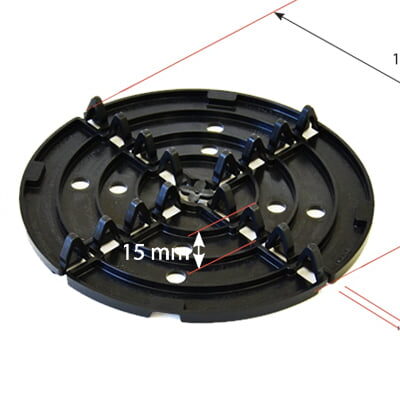 Alternative view of Pavepad 7,5 mm - tegeldrager