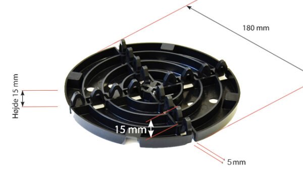 Pavepad 15 mm - tegeldrager