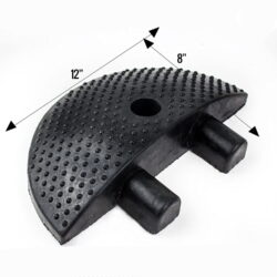 Eindkappen voor verkeersdrempel – 6 cm hoog – Rubber – zonder reflectoren - Afbeelding 3