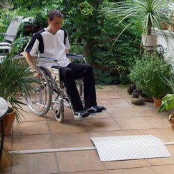 Aluminium drempelbrug - 3,5 cm hoog Aluminium drempelbrug - 3,5 cm hoog