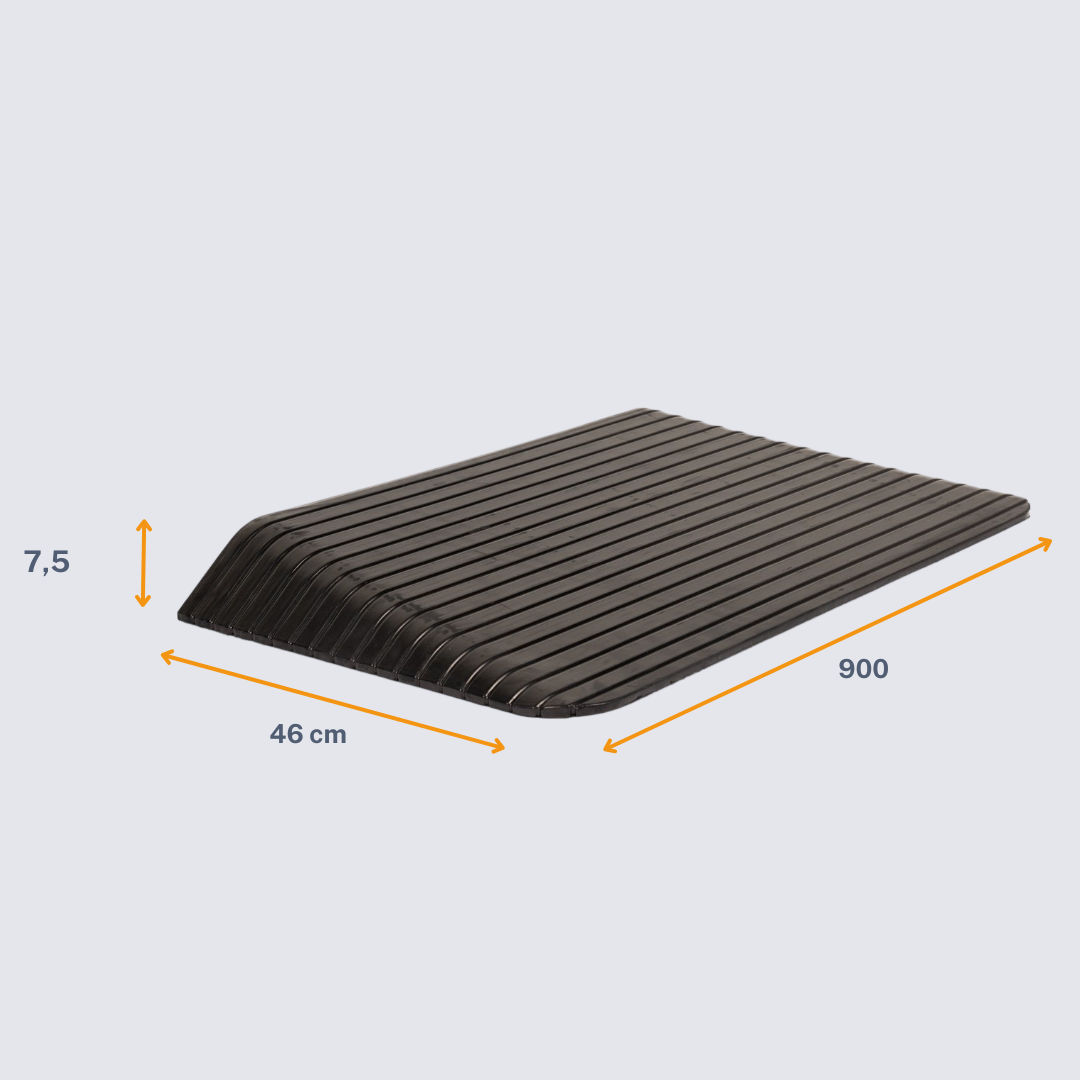 7,5 cm - Rubberen Drempelhulp Schuin - Afbeelding 4
